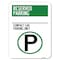 Signmission Reserved Parking Compact Car Parking W/ Parking Heavy-Gauge Alum Parking, 18" x 24", A-1824-23154 A-1824-23154 - alternate 1